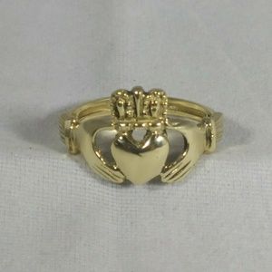10kt Yellow Gold Claddagh Promise Ring